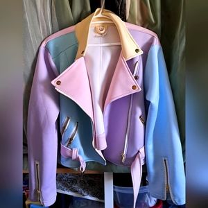 Color block pastel jacket